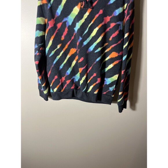 Victoria Secret Pink Womens Sweatshirt Black Tie Dye Pullover Size Small - Picture 5 of 11